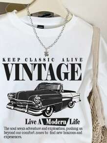 Vintage Car Graphic Sweatshirt