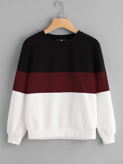 MAROON BLOCK SWEATSHIRT