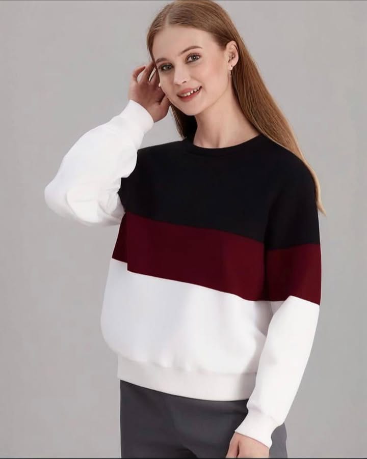 MAROON BLOCK SWEATSHIRT